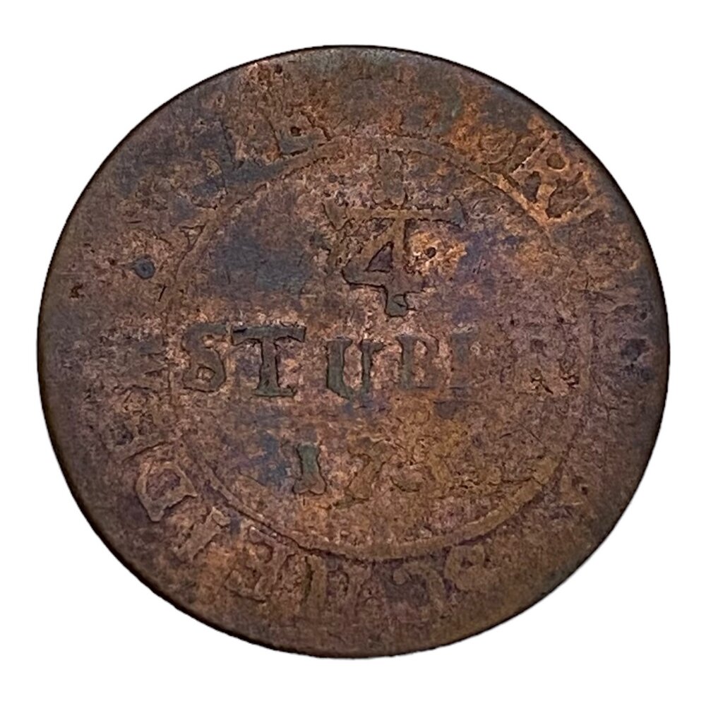 Германия, Дортмунд 1/4 штюбера 1755 г. (HS)