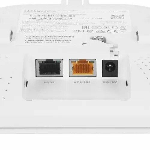 Точка доступа ZYXEL WiFi 6, 802.11a/b/g/n/ac/ax (2,4 и 5 ГГц), MU-MIMO, антенны 4x4 , до 575+4800 Мбит/с, 1xLAN 2.5GE, 1xLAN GE - фото №7