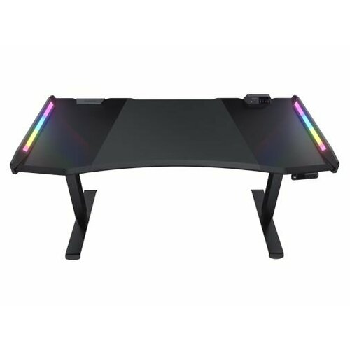 Компьютерный стол Cougar E-Mars для геймеров, с подсветкой, 153.3 x 70-115 x 77.1 см, электрическая регулировка высоты