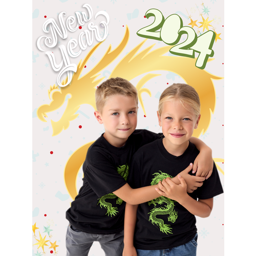 Футболка Дети в цвете, размер 34-122, зеленый, черный лонгслив дети в цвете размер 34 122 зеленый