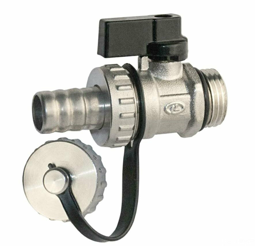 Кран дренажный Drain valve (B) 1/2" шаровый Lavita