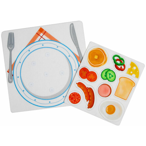 Развивающая игра с липучками Smile Decor Готовим завтрак, игровой набор для юного повара из фетра
