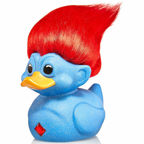 Фигурка Numskull Good Luck Trolls - TUBBZ Cosplaying Duck Collectable - Glitter Blue Troll (Blue with Red Hair) (First Edition)