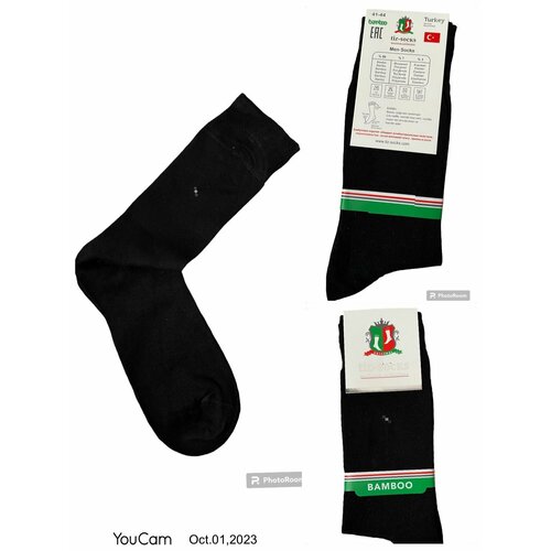 Мужские носки , 3 пары, ароматизированные, размер 41/44, черный