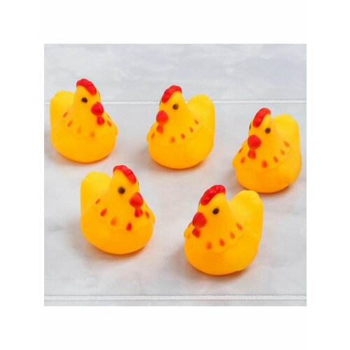 Набор игрушек для игры в ванне Курочка 5 шт с пищалкой 505₽