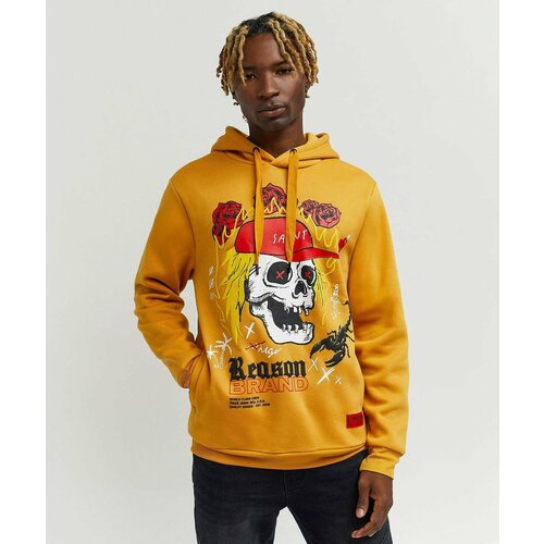 фото Худи reason, размер l, коричневый, желтый