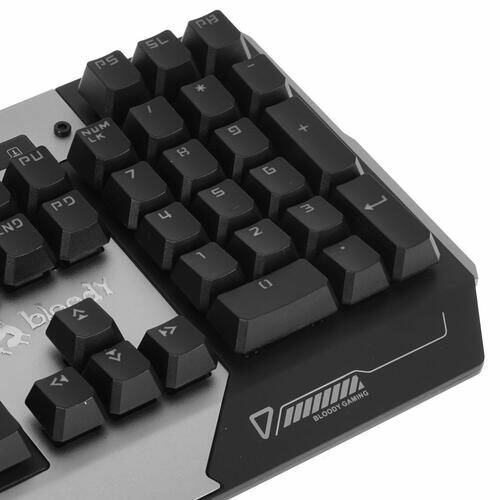 Клавиатура A4TECH Bloody , USB, серый + черный - фото №4