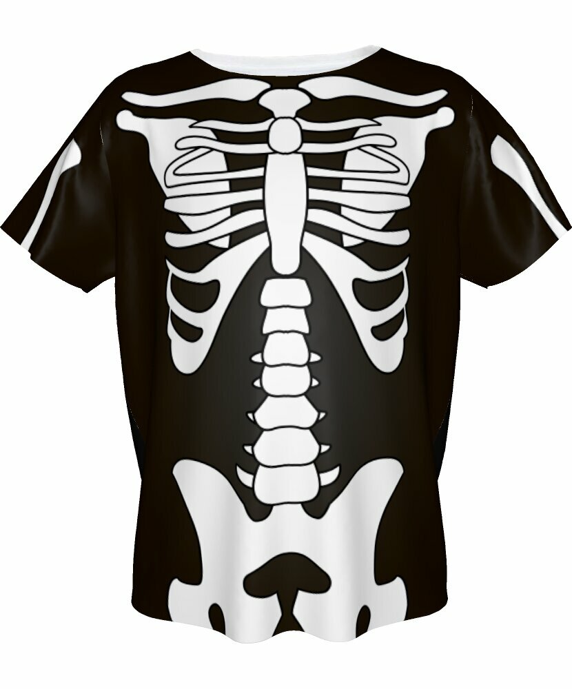 Детская футболка скелета (18283) 140 см