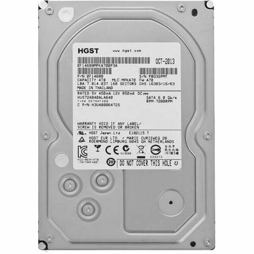 Жесткий диск Hitachi 0B26927 4Tb 7200 SAS 35 HDD 8240000₽