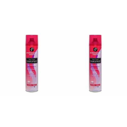 TOUCH Лак для волос B5 silk protein, 265 мл, 2 шт