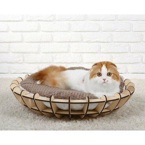 Деревянная подложка - лежак для животных/ Лежак для кошки, собаки из дерева