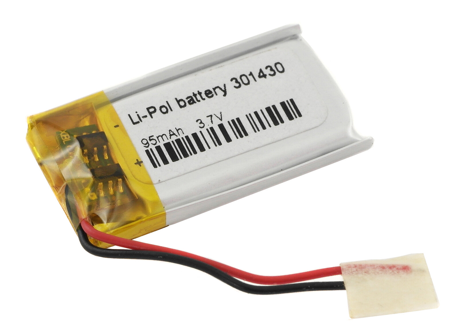 Аккумулятор Li-Pol (батарея) 3x15x30mm 2pin 3.7V/95mAh