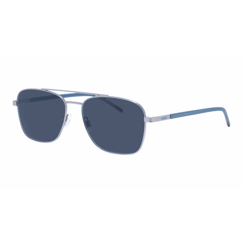 Солнцезащитные очки BOSS, синий, серебряный
