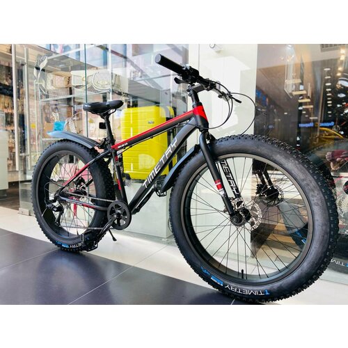 Фэтбайк с алюминиевой рамой TT090 26 черно-красный 2899000₽