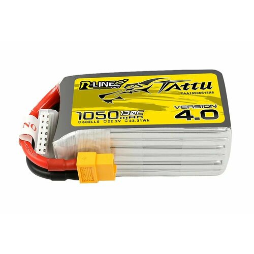 Аккумулятор Tattu R-Line V4.0 1050мАч 130C 6S LiPo XT60