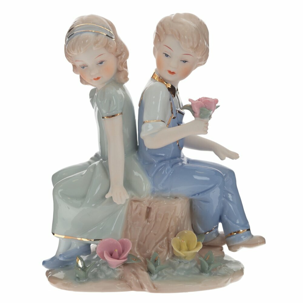 фото Фигурка декоративная "Мальчик и девочка", L14 W8 H17 см