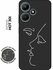 Матовый чехол Faces W для Infinix Hot 30i / Инфиникс Хот 30и с 3D...