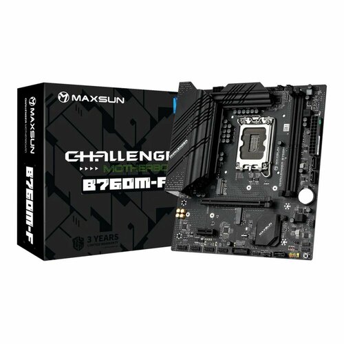 Материнская плата Maxsun MS-Challenger B760M-F 1700 B760 2xDDR4 mATX RTL 845900₽