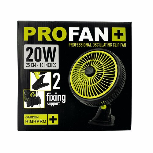 Вращающийся вентилятор на клипсе GARDEN HIGHPRO PROFAN 25 см20 Вт 537500₽