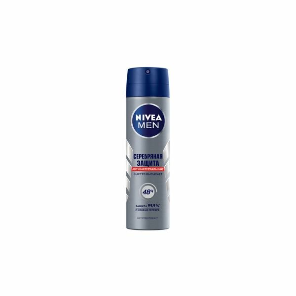 Антиперспирант спрей антибактериальный серебряная защита Men Nivea/Нивея 150мл (82959)