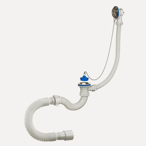 Изображение товара Сифон для ванны, гофрированный, 40х40/50, с выпуском, Orio, А-40089