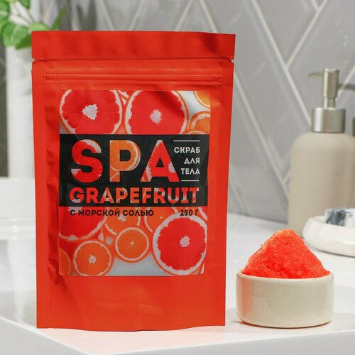 Соляной скраб для тела 250 г «SPA grapefruit», BEAUTY FOX