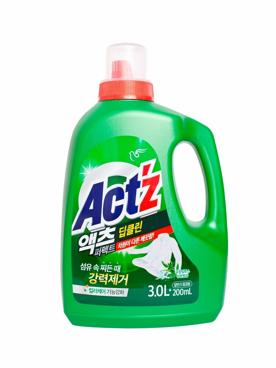 Pigeon Corporation Концентрированный гель для стирки белья ACTZ Perfect Anti bacteria, bacterium, Bottle 3,2 л