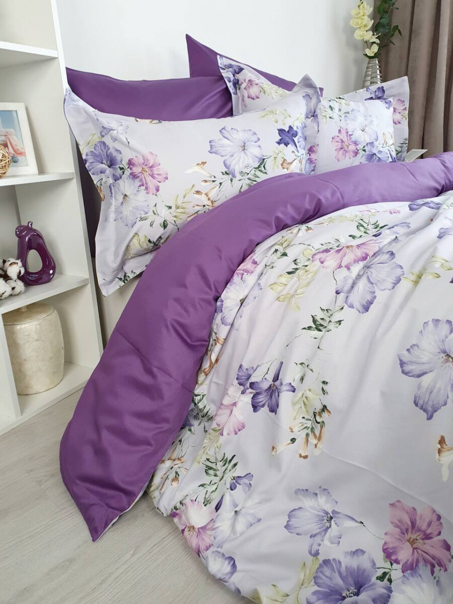 Постельное белье Viola (king size (евро макси)) Tivolyo home - фото №2