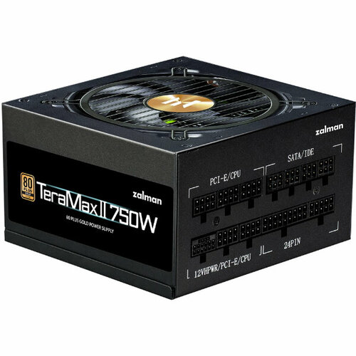 Блок питания 750W Zalman TeraMax II (ATX12V v3.0, APFC, 12cm Fan, 80+ Gold Gen5, Full Modular, Retail) (ZM750-TMX2)