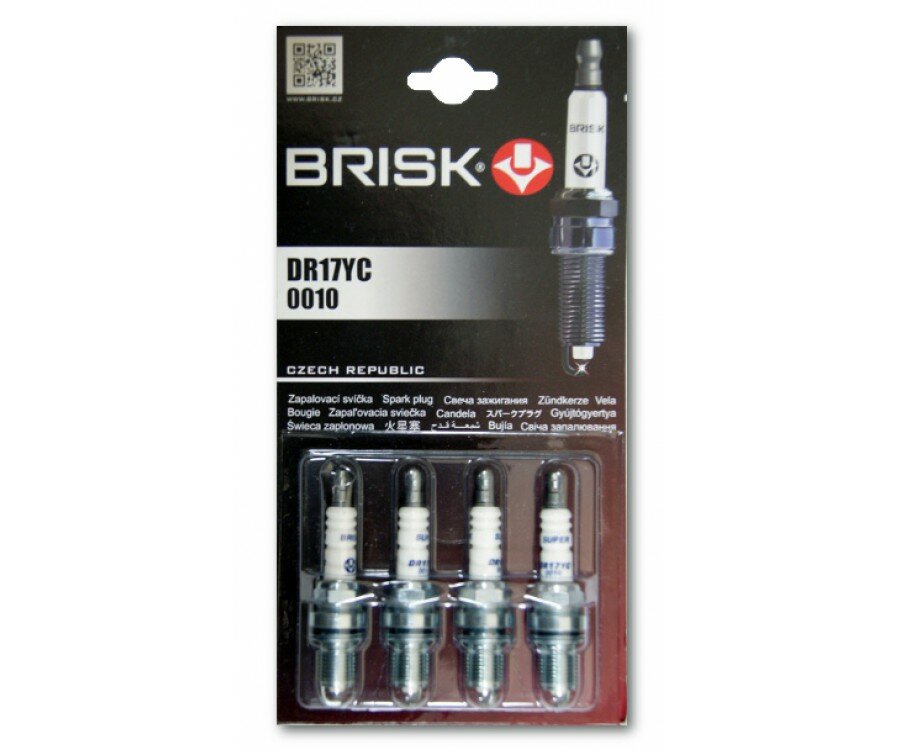 Свеча зажигания ЗМЗ-40524 ЕВРО-3 BRISK DR17YC SUPER комплект из 4 шт