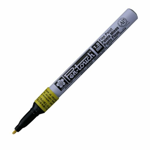 Маркер лаковый Sakura Pen-Touch 1 мм желтый Xpmka 3