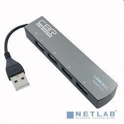 Cbr Контроллер CBR CH-123 USB-концентратор , 4 порта, USB 2.0, ноут.