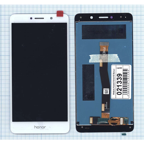 Дисплей для Huawei Honor 6X (BLN-L21) GR5 (2017) (BLL-L23) (в сборе с тачскрином) белый дисплей для huawei honor 6x 4g bln l21 gr5 2017 4g bll l23 в сборе с тачскрином в рамке белый