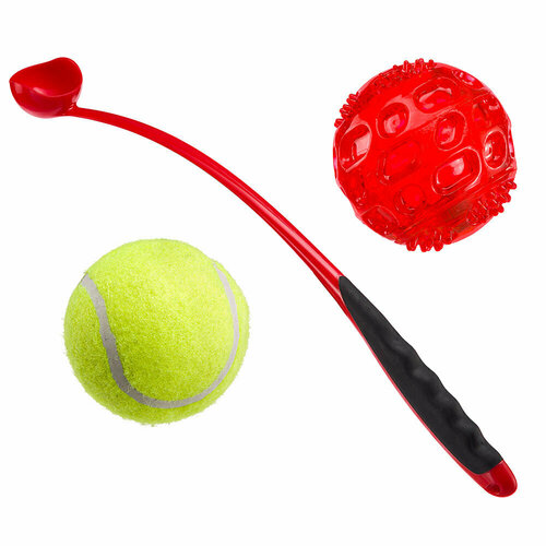 Метатель мячиков PA 6091 игрушка для собак. мяч антистрессовый мигающий