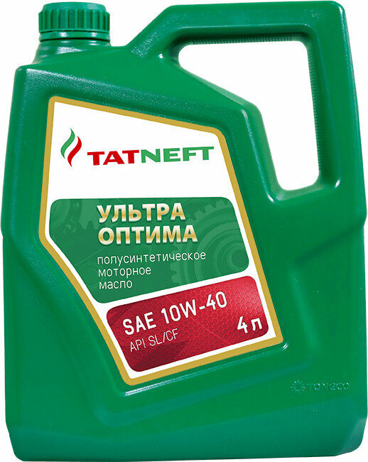 фото Моторное масло Татнефть Ультра Оптима 10W40 SL/CF 4л (11707)