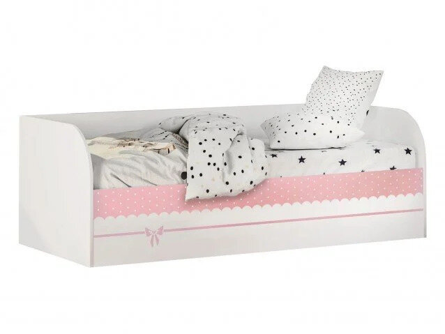 Кровать детская "Трио" КРП-01 белый/принцесса