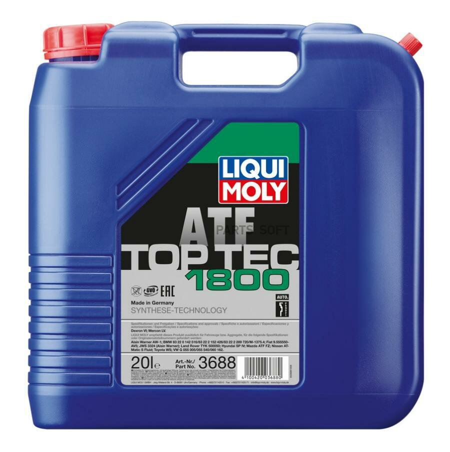 Масло для акпп top tec atf 1800 (20l)