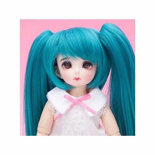 зеленый парик мидори Fairyland Wig LFW-26 Emerald Green for LittleFee (Изумрудно-зеленый парик для кукол ЛитлФи Фейриленд)