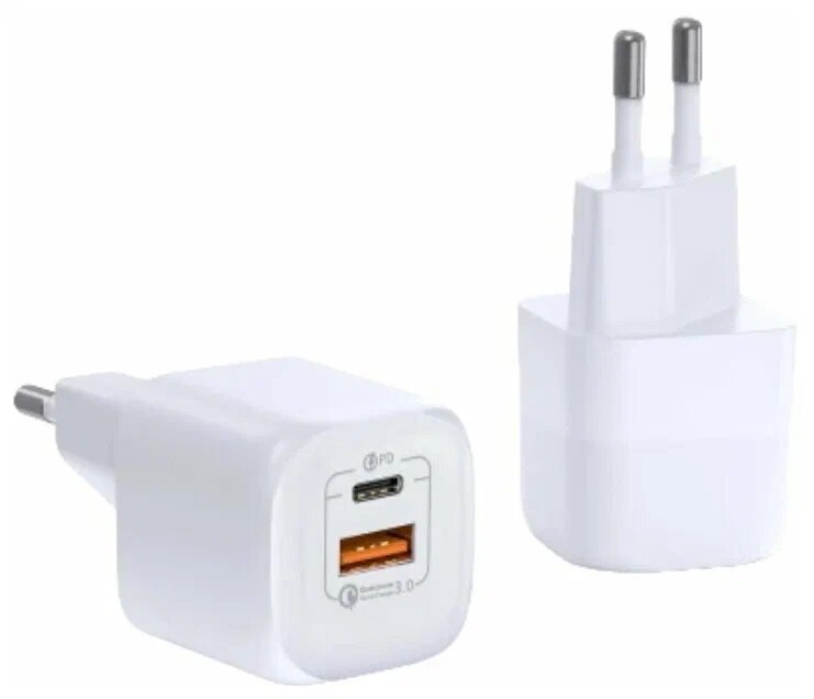 Сетевое зарядное устройство WiWU RY-U33 Gallium Nitride Fast Charger 33W PD QC 3.0 Fast Charge (RY-U33 EU)