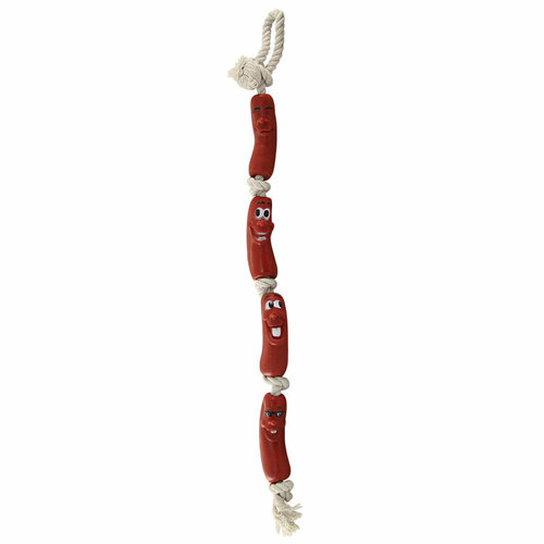 Игрушка для собак TRIOL Четыре сосиски, веревка 630мм