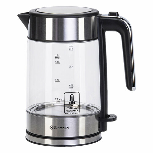 Чайник электрический Gressel GRK-1105 стеклянный с подсветкой 17л STRIX-контроллер 196300₽