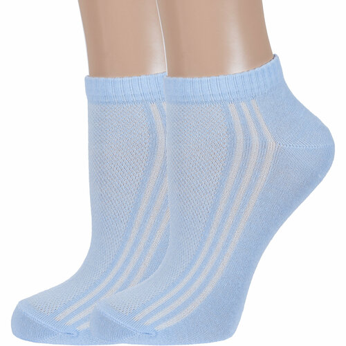 фото Носки борисоглебский трикотаж, 2 пары, размер 25, голубой
