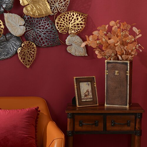 Ваза прямоугольная коричневая из полистоуна Крокодил 351913 см 5999₽