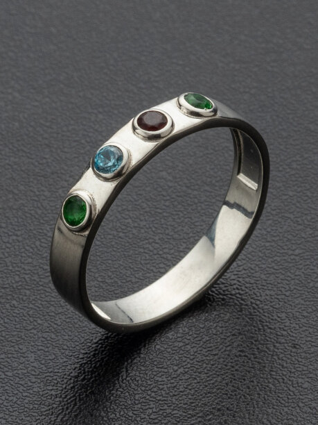Кольцо обручальное Angelskaya925 Кольцо серебряное с камнями Спаси и Сохрани серебро узкое, серебро, 925 проба, фианит