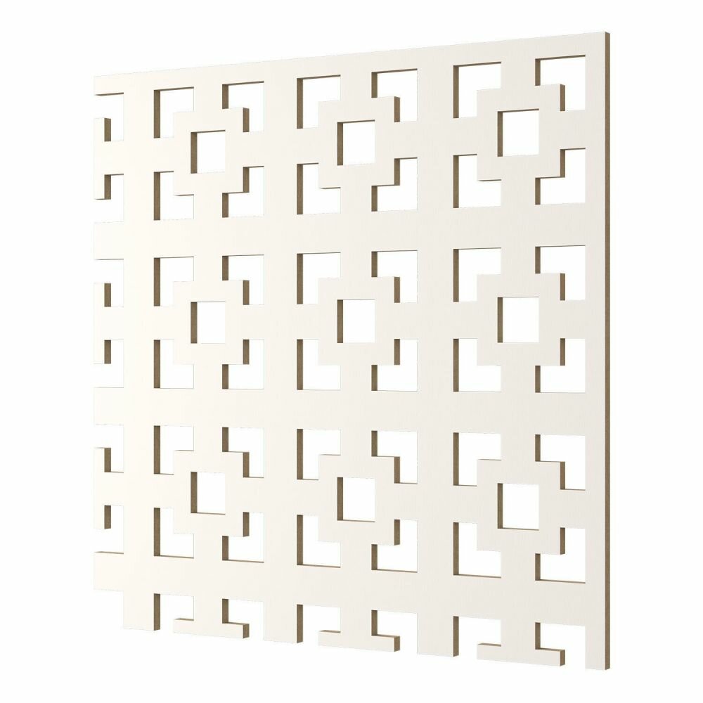 фото Перфорированная Панель Cosca Дамаско ХДФ Белый В2070хШ930 мм / Коска*