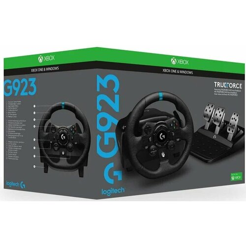 Комплект игровой руль педали Logitech G923 TRUEFORCE для Xbox ПК 3620000₽