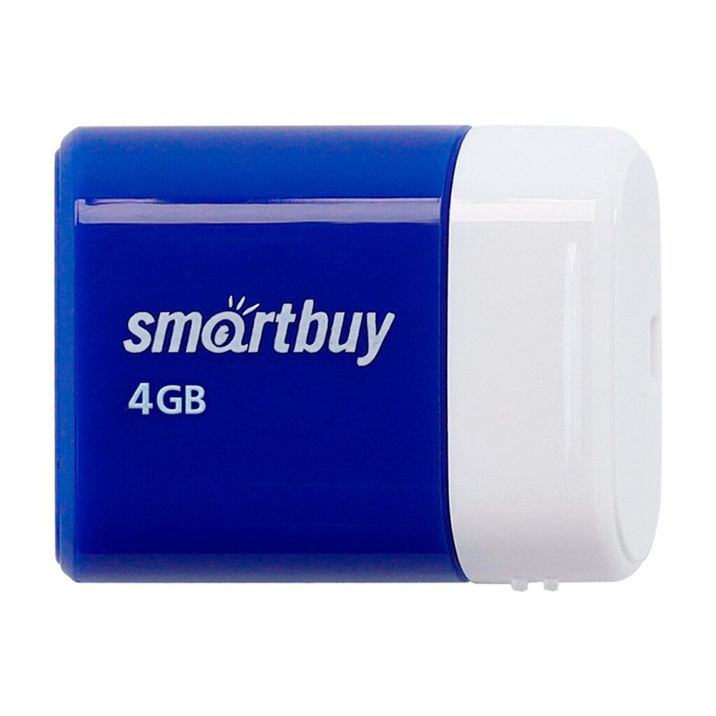 Флеш-накопитель USB 2.0 Smartbuy 4GB LARA (SB4GBLara-B) синий