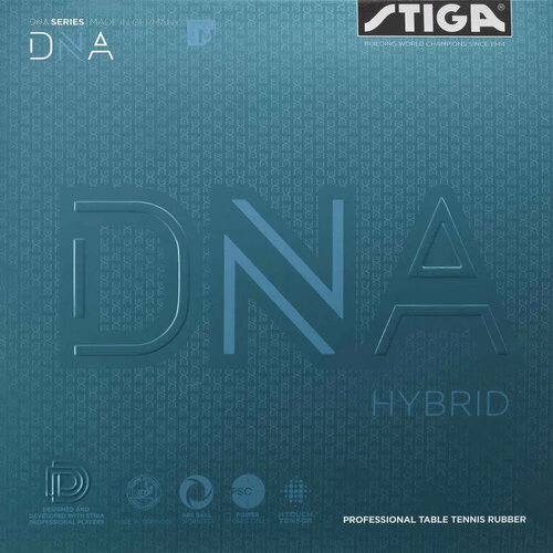 Накладка Stiga DNA Hybrid M, Черная, 2.2 команда игроков stiga сборная россии черный