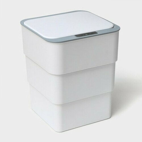 Ведро для мусора сенсорное SAVANNA складное 18 л цвет белый 8020₽