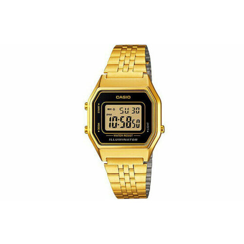 наручные часы casio collection la680wga 1b золотой Наручные часы CASIO, желтый